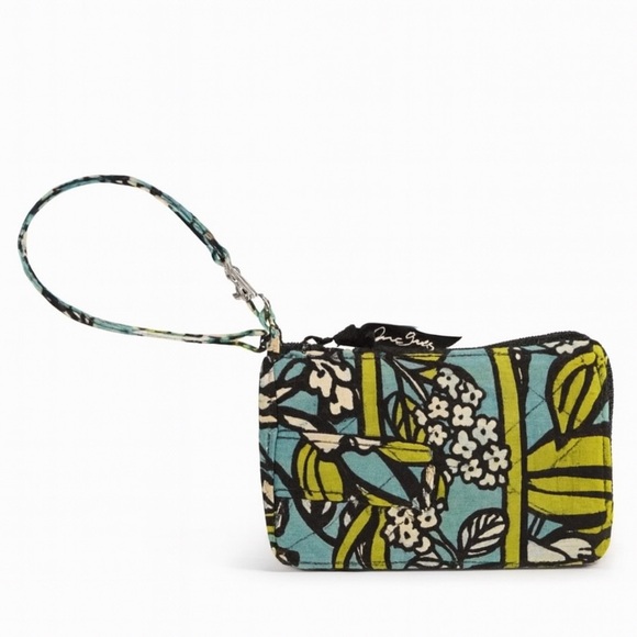Vera Bradley Island Blooms All-in-One Wristlet Wallet –Retired Blue Multi Floral - Picture 3 of 4